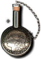 Silver Dollar coin bottle.