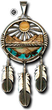 Original pendant, entitled 'Desert Medicine II'