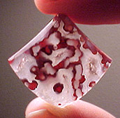 Top shelf raspberry tube agate, Mexico; simply delicious!
