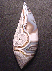 Mexican crazy lace agate with unusual periwinkle blues.