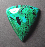 Chrysocolla/malachite mix called Eilat stone, a particularly vibrant example from King Solomon's mines in Israel.