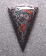 Spectacular Crown of Silver psilomelane with red jasp-agate.