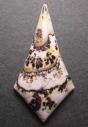 Silver lace onyx from California's Calico Mtns; has at least some precious silver content.