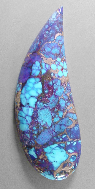 Mohave TURQUOISE designer cab! Silverhawk's designer gemstones.